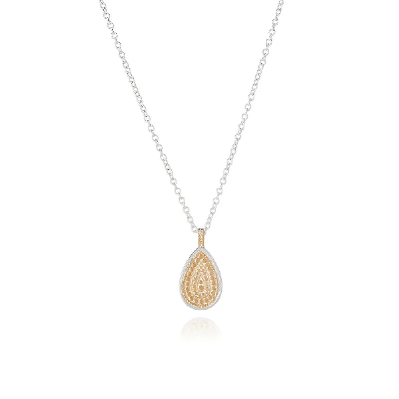 Anna Beck Classic Teardrop Pendant Necklace - Two-tone