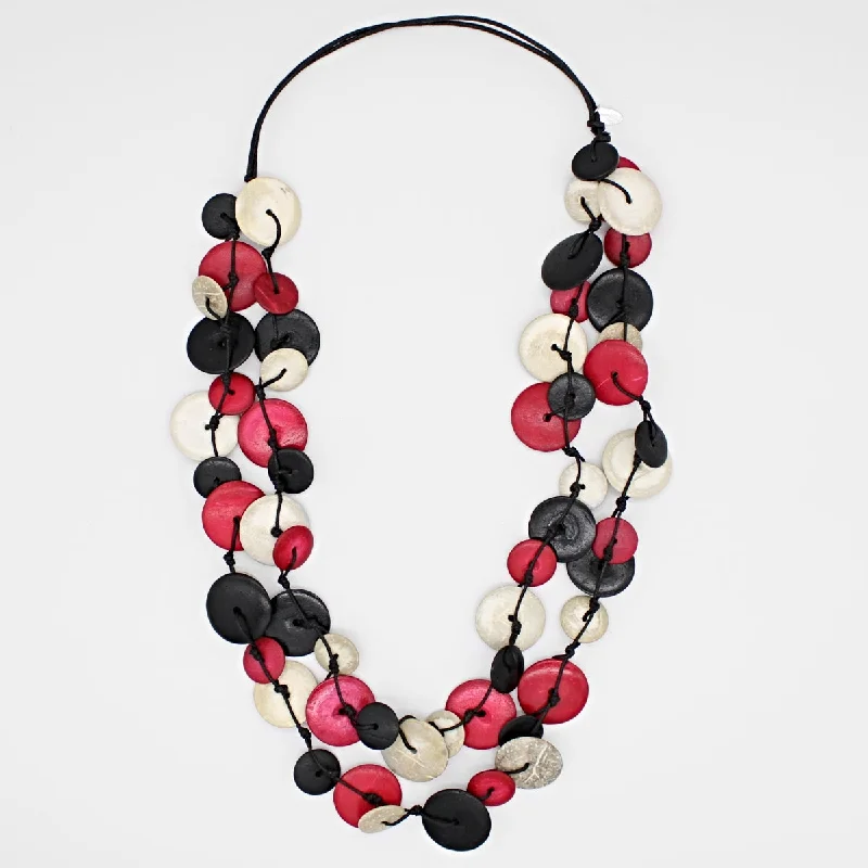 Black and Red Tabitha Necklace