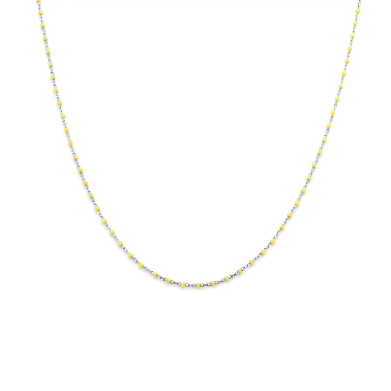 Candy Chain Necklace | Lemon & Silver