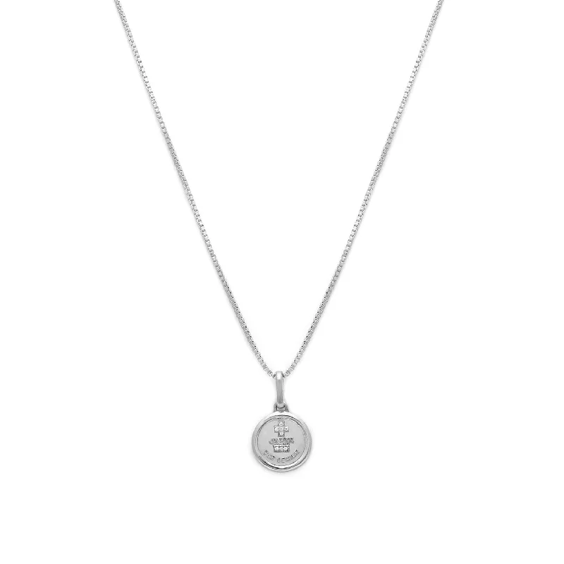 Love Token Necklace Round | Silver