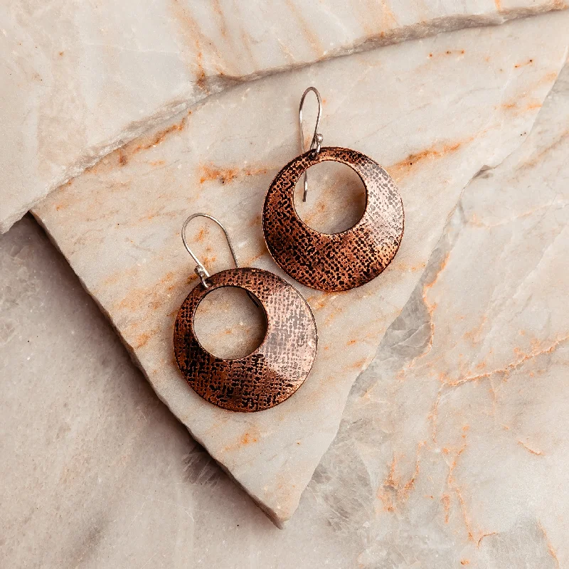 Reese Copper Hoop Earrings