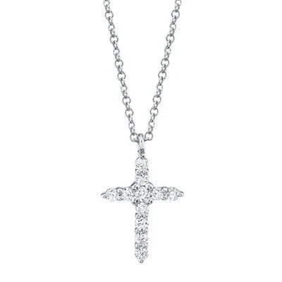 0.17CT DIAMOND CROSS NECKLACE