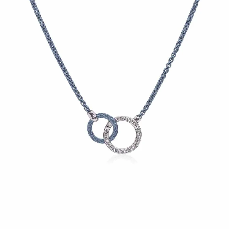 16.5" 0.20 ctw Diamond Cable Stationary Pendant Necklace | 10277460