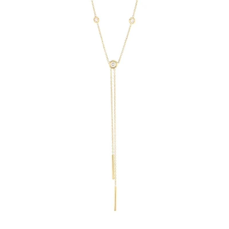 18" 0.29 ctw Diamond Lariat Necklace | 10261652