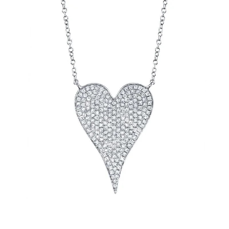 0.43 ctw Diamond Heart Necklace