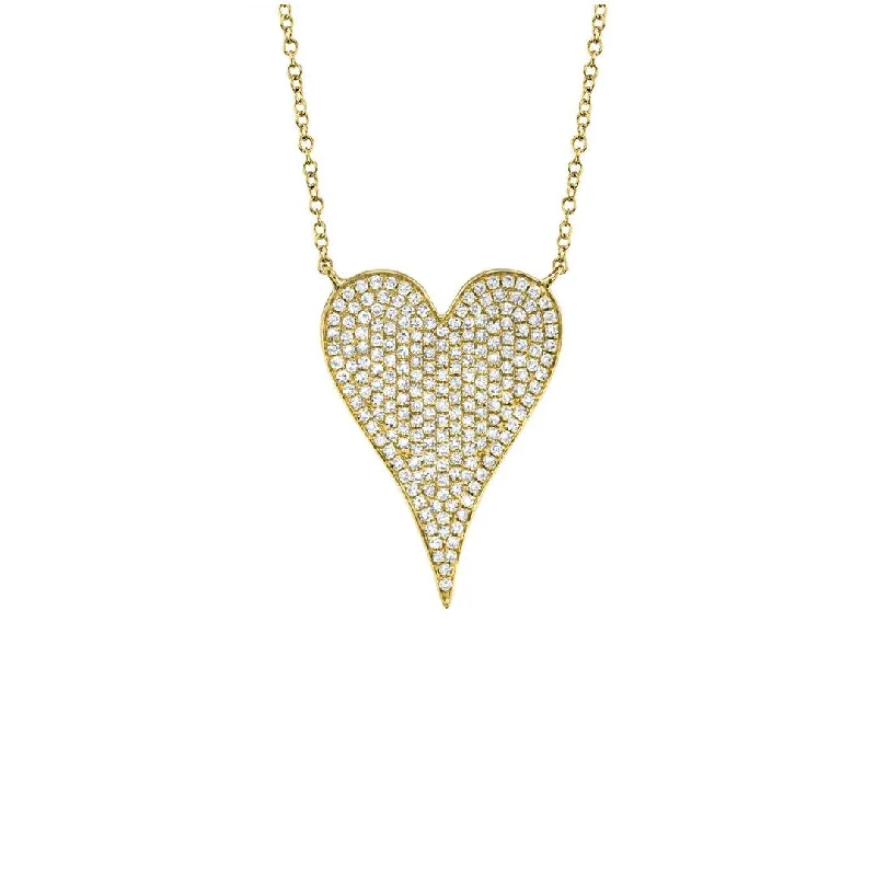 0.43 ctw Diamond Heart Necklace