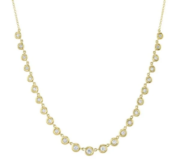 0.60CT DIAMOND BEZEL NECKLACE