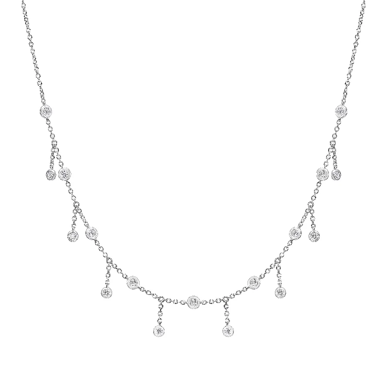 Hanging Diamonds Choker Necklace