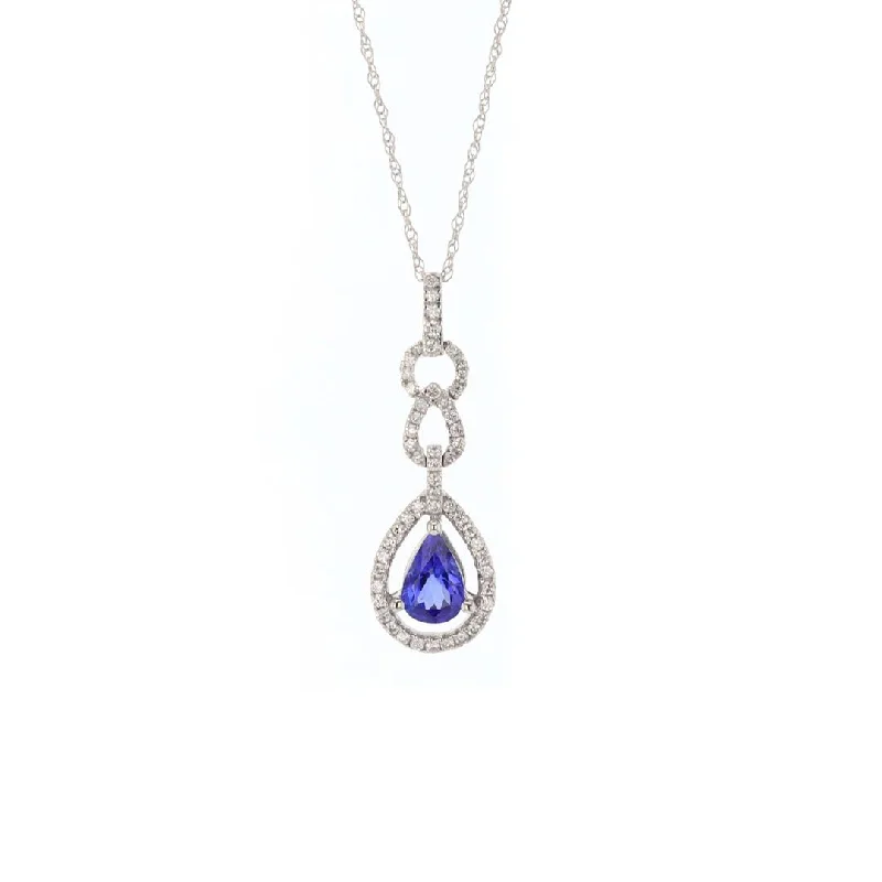 Tanzanite & Diamond Pendant Necklace