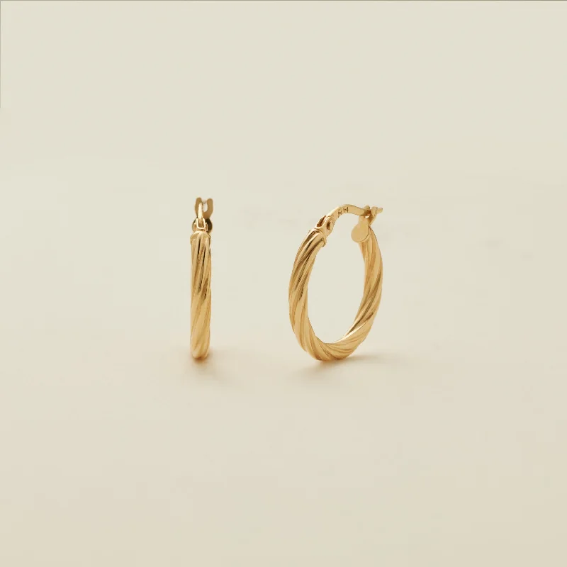 Twisted Hoop Earrings