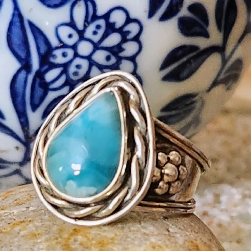 DEEP WATERS - LARIMAR 925 RING