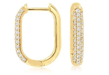 Diamond Hoop/Dangle/Drop Earring