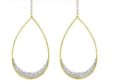 Diamond Hoop/Dangle/Drop Earring