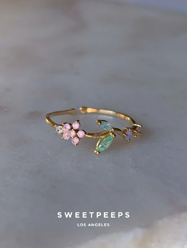 FairyTale Flower Stem Ring