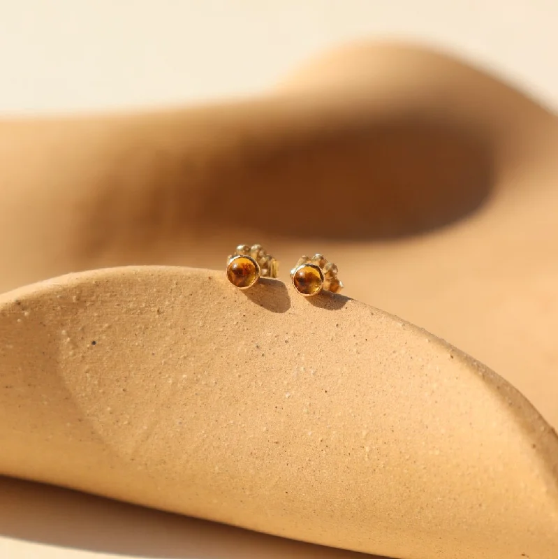 Petite Citrine Studs