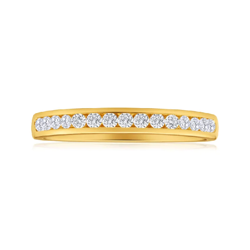 18ct Yellow Gold Ring With 0.25 Carats Of Brilliant Cut Diamonds