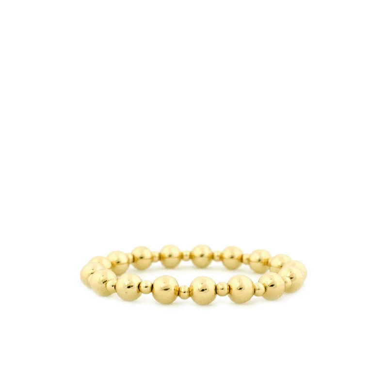 8mm multi sized brass ball bracelet