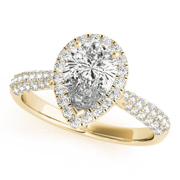 Avelina Pear Diamond Engagement Ring Setting