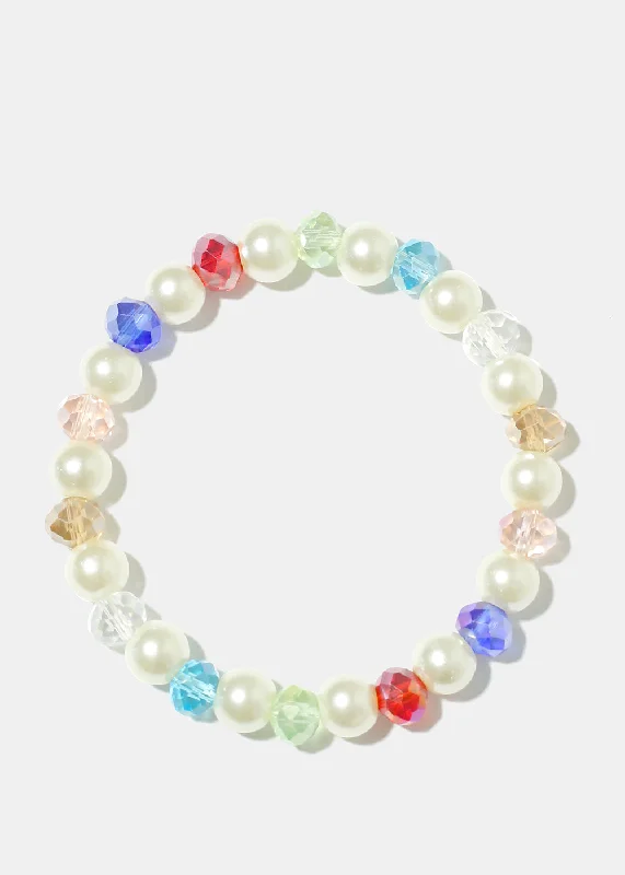 Handmade Gemstone Bracelet Bead & Pearl Bracelet