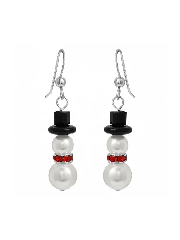 Snowman Beaded Dangles