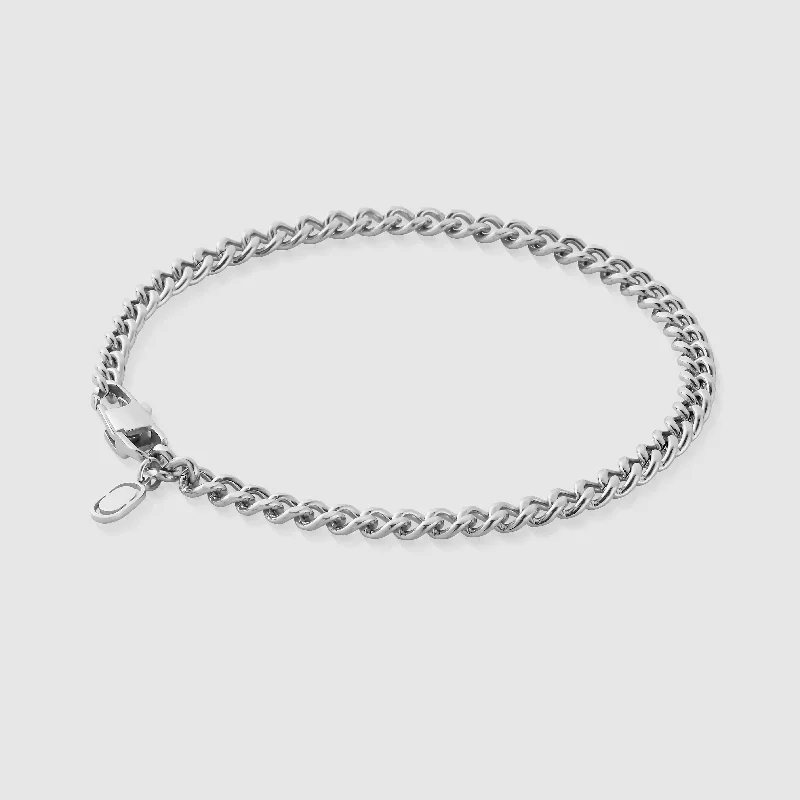 Cuban Bracelet (Silver) 4mm