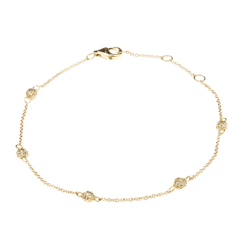 Diamond Tiny BonBon Station Bracelet