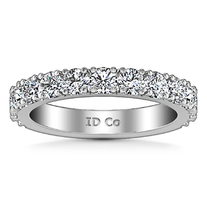 Diamond Wedding Band Kimberly 0.39 Cts 14K White Gold