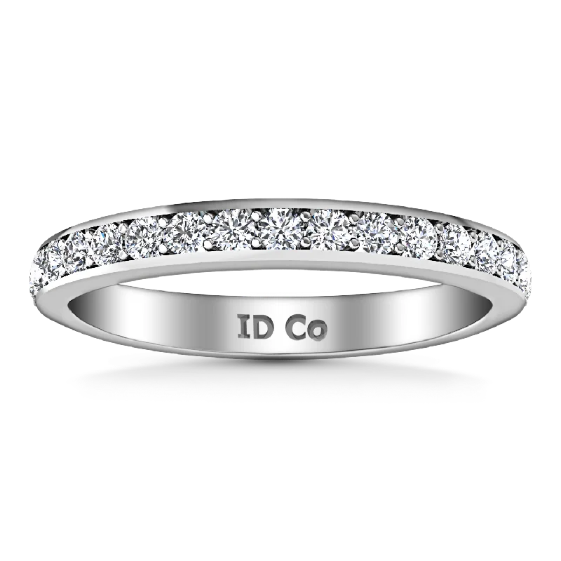 Diamond Wedding Band Patricia 0.61 Cts 14K White Gold