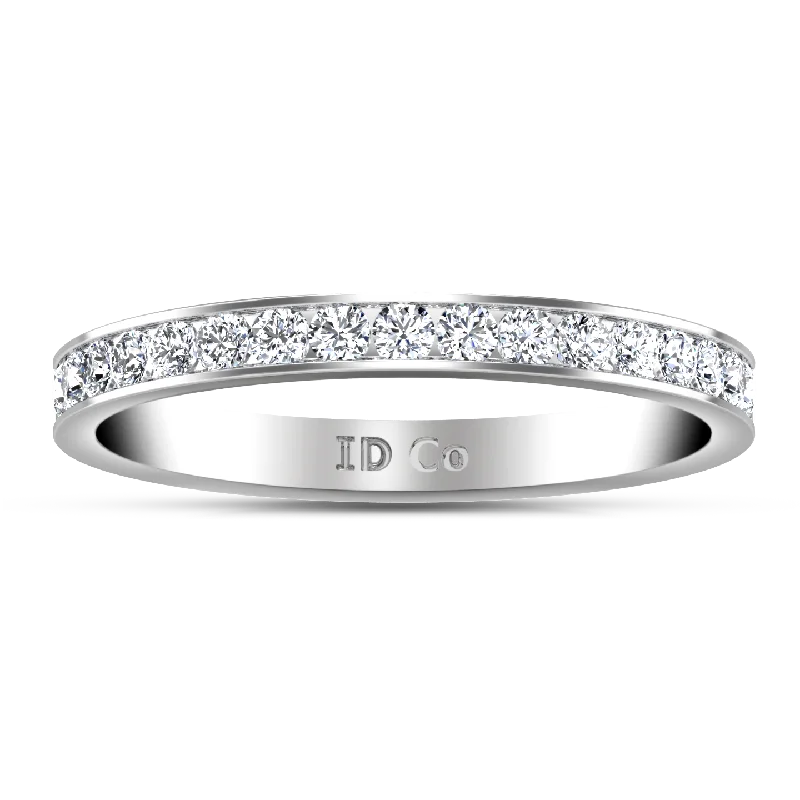 Diamond Wedding Band Yvonne 0.52 Cts 14K White Gold