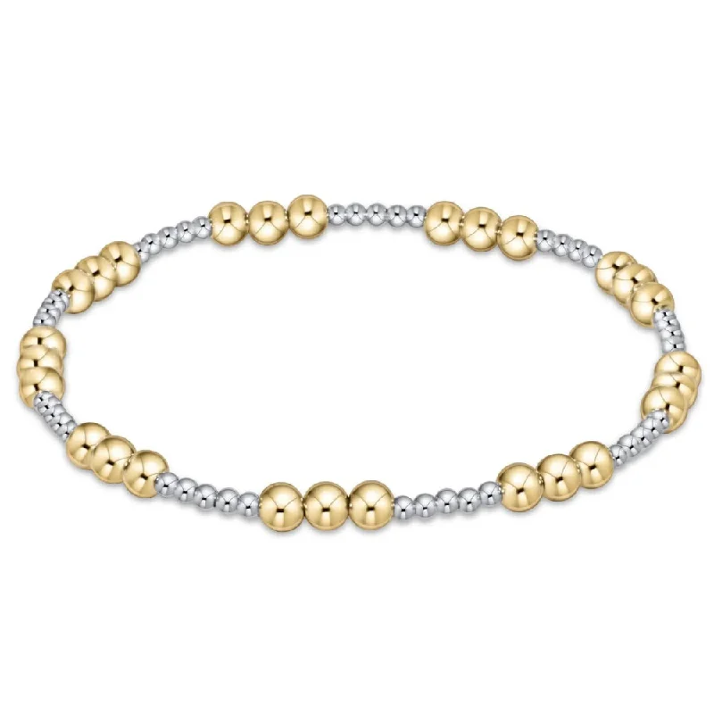 enewton Extends Classic Joy Pattern Beaded Bracelet - Mixed Metal