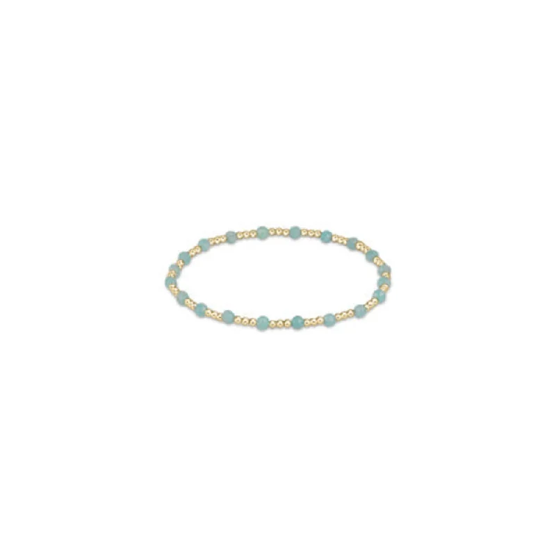 enewton Gemstone Gold Sincerity Pattern 3mm Bead Bracelet - Spring/Summer 2024