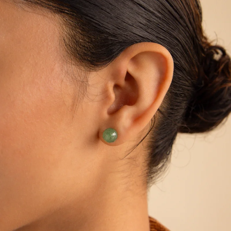 Jade Bead Studs