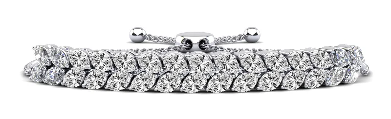 Marquise Dreams Adjustable Diamond Bracelet with 6.00 ct.(finished) 5x3mm