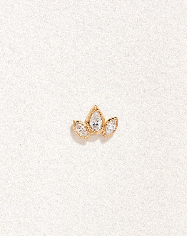 Marquise Pear Stud