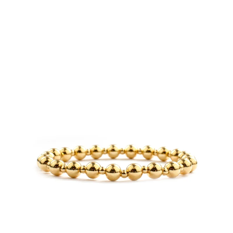 multi size brass ball bracelet