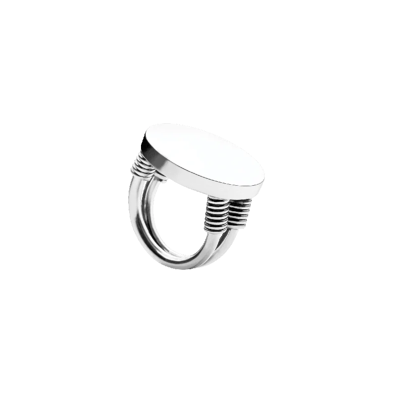 Double Dolly Ring Silver