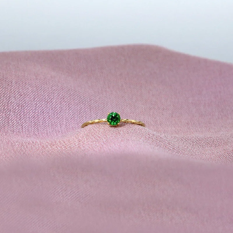 Miss Martha 14K Gold Ring w. Tsavorite