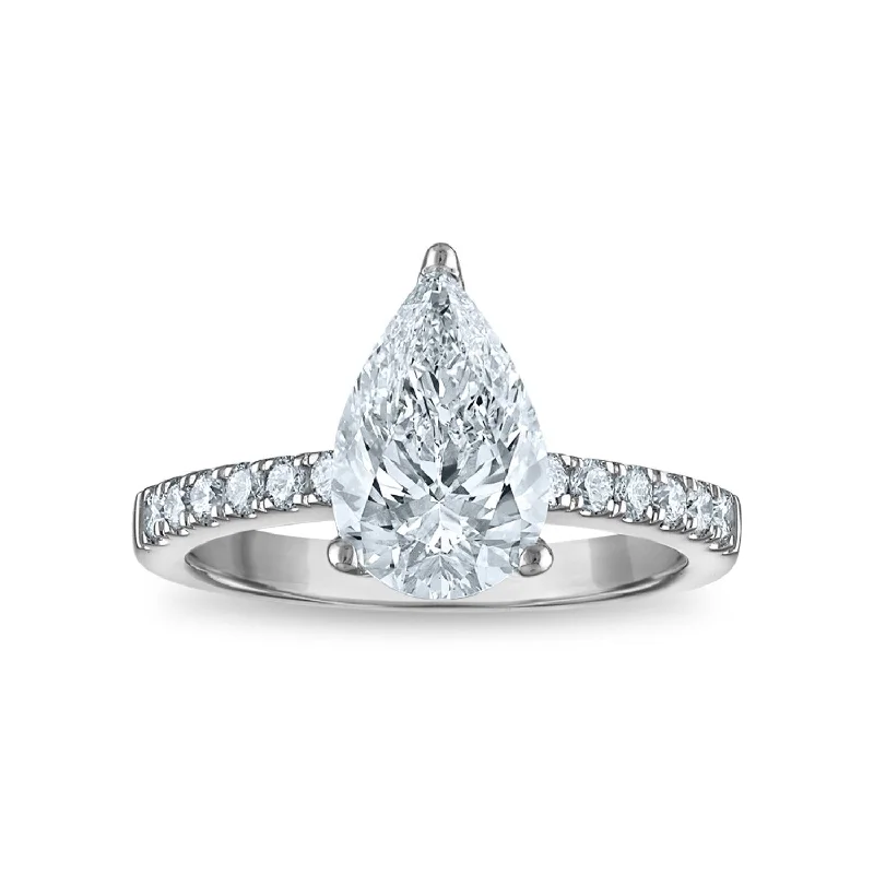 Signature EcoLove Diamond Dreams 2-1/2 CTW Lab Grown Diamond Engagement Ring in 14KT White Gold