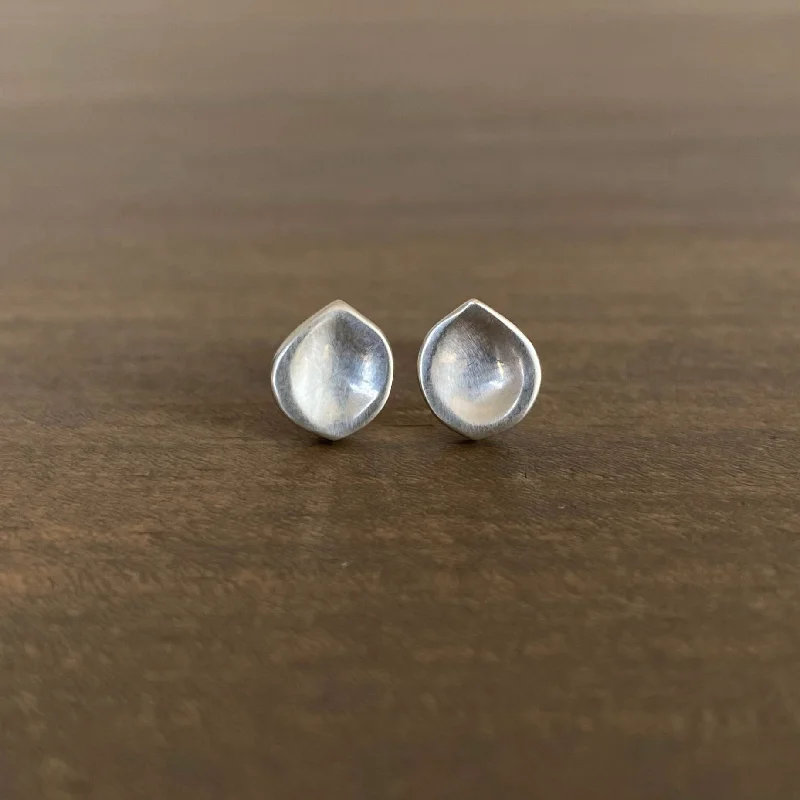 Silver Seed Stud Earrings