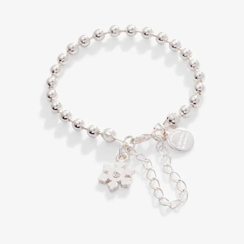 Snowflake Ball Chain Bracelet