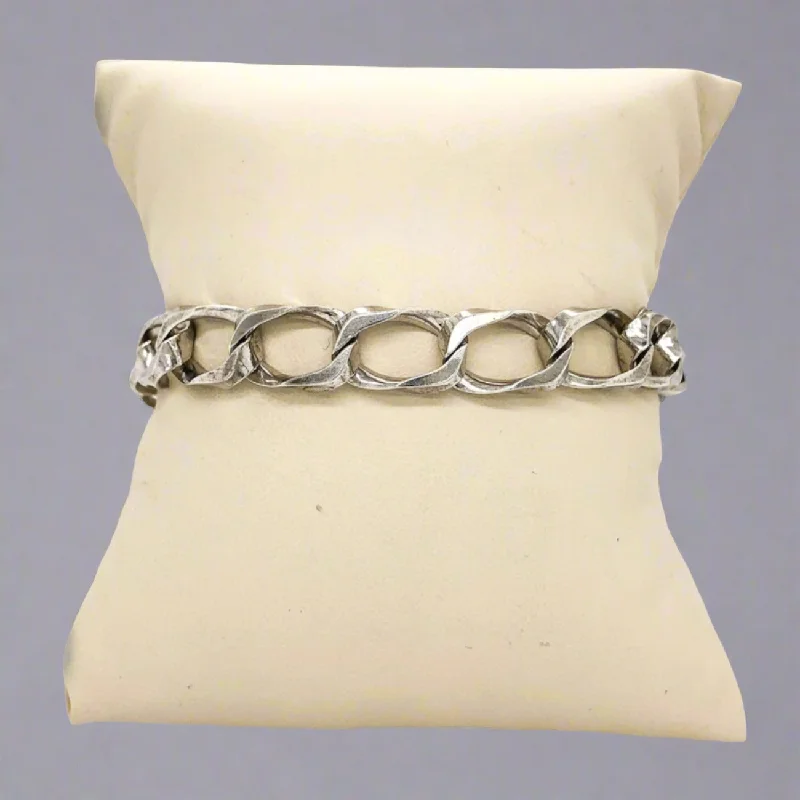 Classic Gold Link Chain SS 9.5mm 8.75” Open Curb Link Chain Bracelet