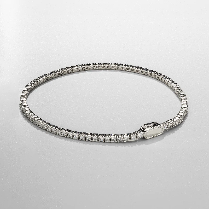 Tennis Bracelet (Silver) 2mm