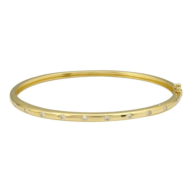 Thin Diamond Sprinkle Bangle