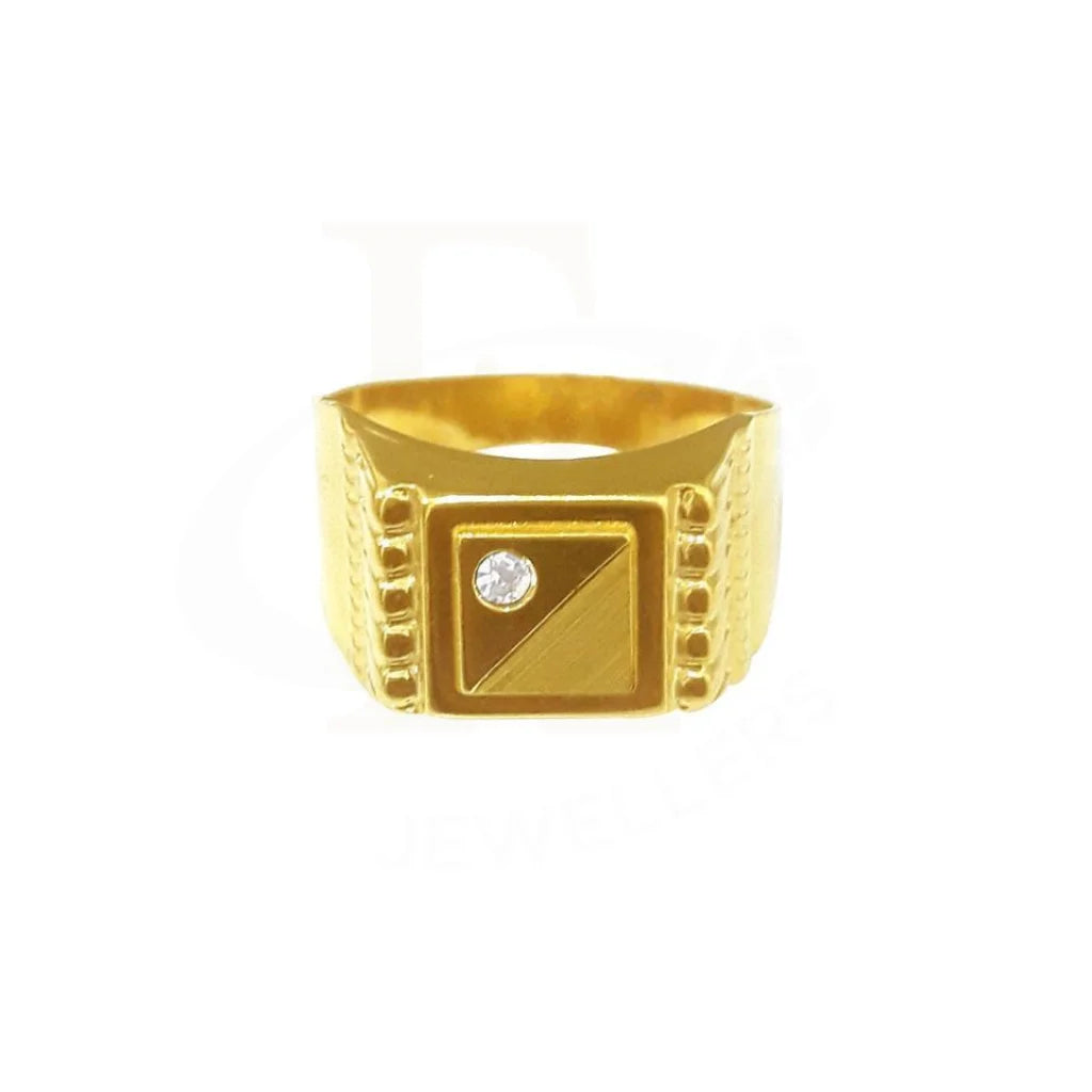 Gold Men's Ring 22KT - FKJRN1837